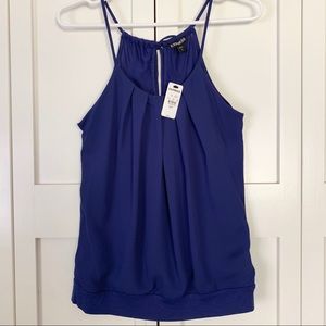 Express Royal Blue Halter Top